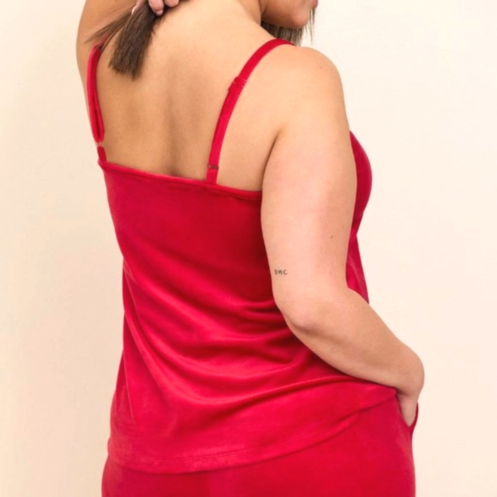 ❤️NWT TORRID CAMI - RED VELOUR LOUNGE TANK - SOFT AND STRETCHY - PLUS SIZE 4X